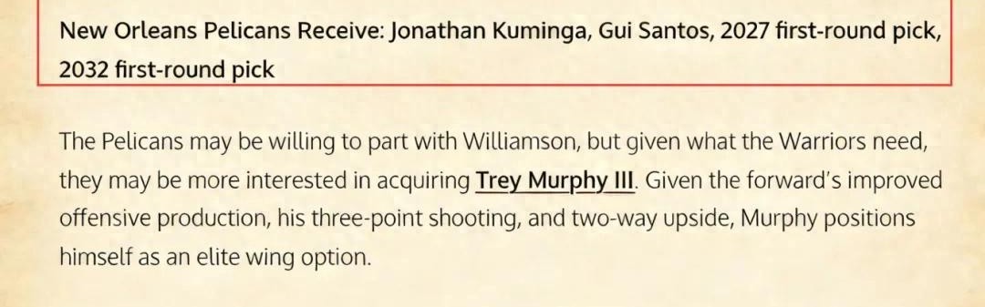 乐鱼体育在线网址-场均22+6！极品3D前锋，5换1！勇士赶快拿下，可平替巴特勒